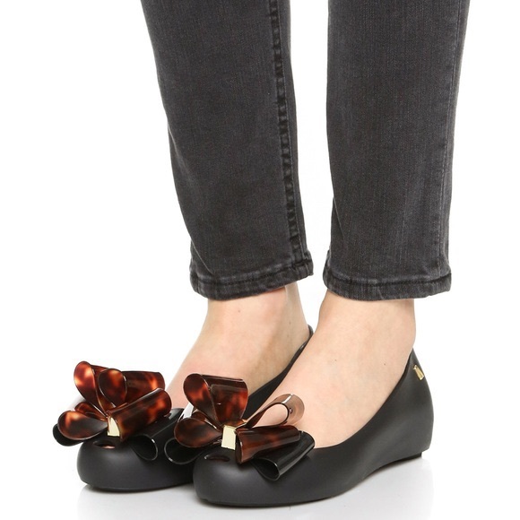 Melissa Ultragirl Sweet X Black Women’s flats size 7 - Picture 1 of 7
